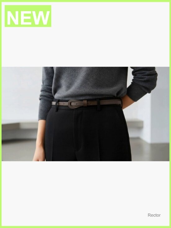 Adjustable Faux Leather Skinny Waist Belt - Tie Knot Fashion Strap main image 4